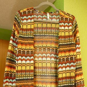 Get ready for fall with this colorful, beautiful cardigan!